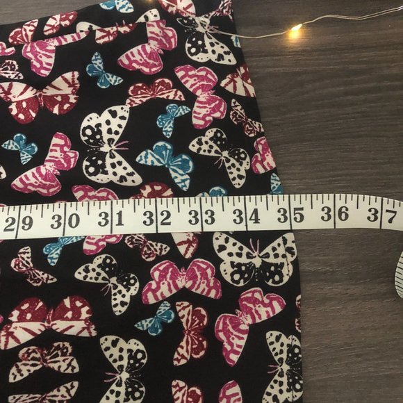 New Look A-line Black Dress with Purple Butterfly Pattern - Picture 11 of 13